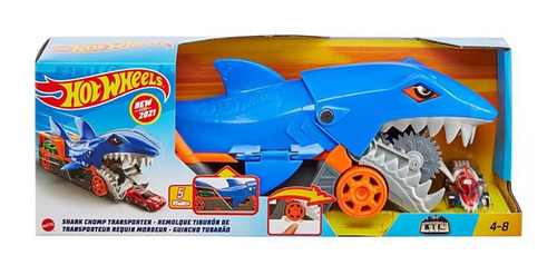 Imagem 9 de 10 de Hot Wheels City Guincho Tubarão Com Carrinho - Gvg36 Mattel