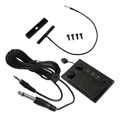 Silent Electronic Violin Eq Piezo Pickup Con Cable