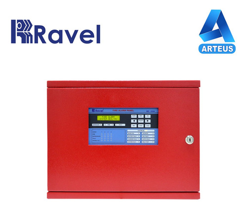 Ravel Re-2554 Panel Convencional 4 Zonas 2 Hilos Incendio