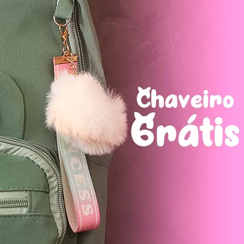 Mochila Orelhinha de Gato Rosa Bebê Cat Patinha