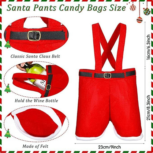 Sdj 6 Piezas De Pantalones, Bolsas De Dulces Y Adornos De
