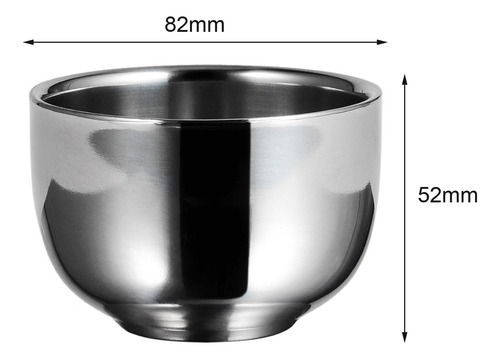 2 Jabonera De Afeitar De Acero Inoxidable, Taza De Jabón De