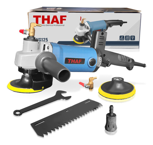 Lixadeira Úmido Mármore Granito Thaf 125MM Com Regulagem de Velocidade
