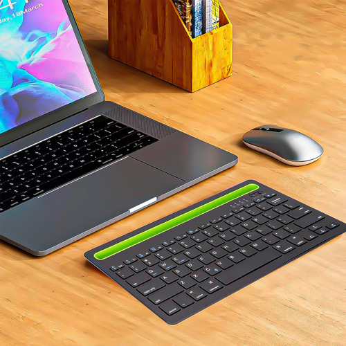 Teclado Inalámbrico Bluetooth Teclado Silencioso Recargable