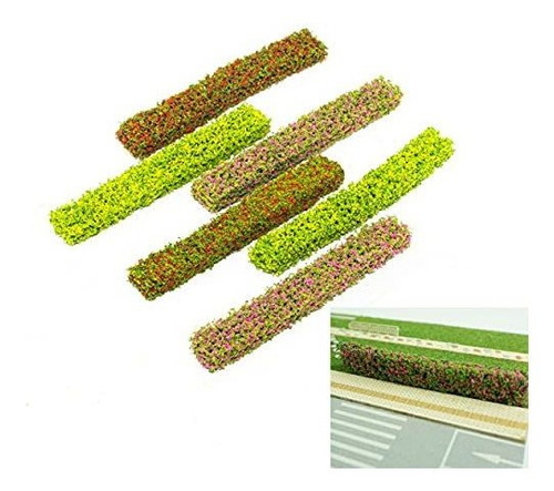 Tren De Pasatiempo - 12 Pcs Miniature Shrub Strips Static Sh