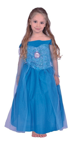 Disfraz Frozen Con Luz Princesa Elsa Disney Licencia Oficial