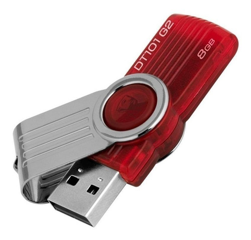 Imagen 1 de 2 de Pendrive Kingston DataTraveler 101 G2 DT101G2 8GB 2.0 rojo