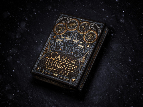 Naipes Game Of Thrones Luxury Cards Theory11 Poker Cartas Reverso Negro Idioma Inglés Personaje Jon Snow