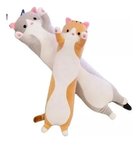 Peluche Gatitos Almohada De 90 Cm Marron O Gris