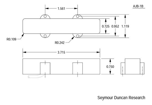 Set de contrabajo Captador Seymour Duncan (par) Ajj-1 Proactive Jazz