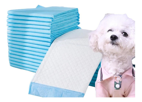 15 Sabanillas Para Mascotas Perros 65x45 Talla M Absorvente 