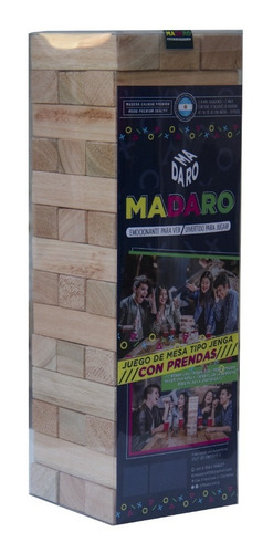 Juego Tipo Jenga Madaro Prendas Para Beber Grande Gigante