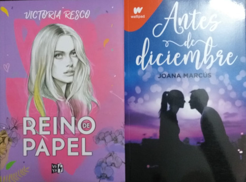2 Libros Antes De Diciembre + Reino De Papel Wattpad