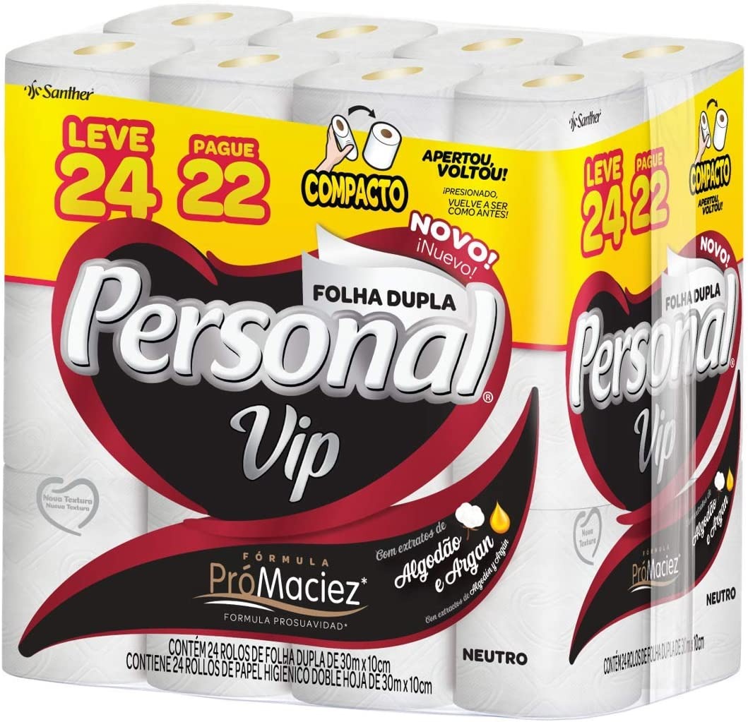 Papel Higiênico Vip Leve 24 E Pague 22 Personal