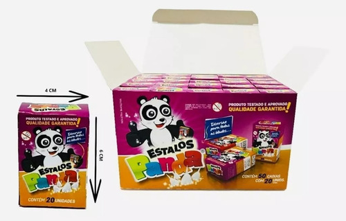 03 Caixa De Estalinho Panda Com 50und Festa Junina E Festas