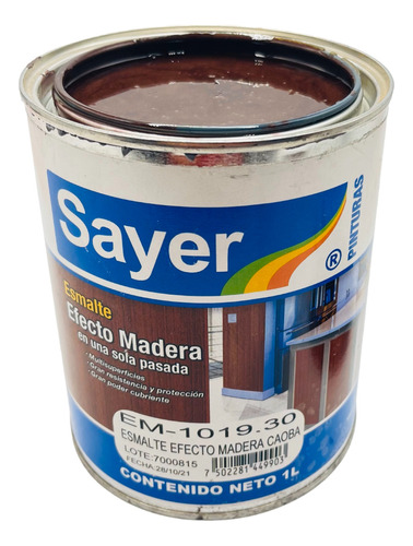 Efecto Madera Sayer 1 Lt Para Metal Concreto Yeso