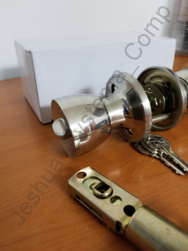 Manilla Cerradura Pomo Puerta Madera Habitacion Baño Llave