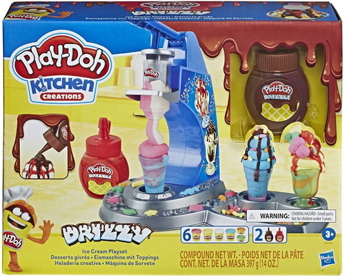 Play Doh Maquina Helados Kitchen Creations Drizzy Ice Cream