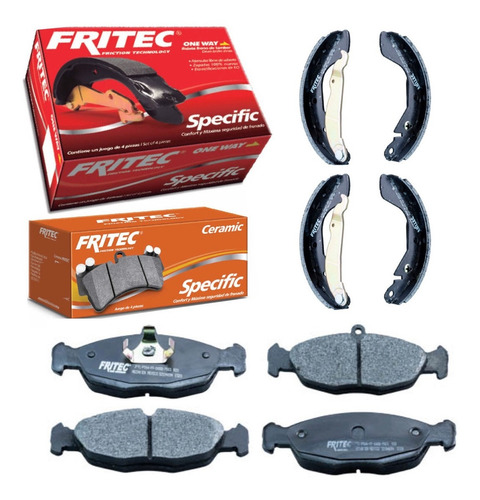 Balatas Delanteras Y Traseras Chevy 2000 2001 2002 Fritec