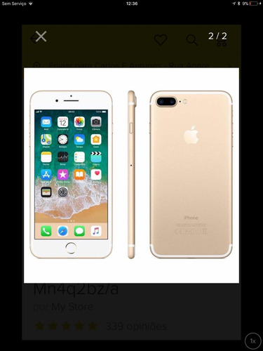 Apple iPhone 6 Plus 64gb Gold+capa+fone Sem Detalhes Zerado