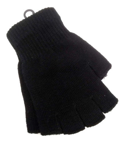 Imagen 1 de 7 de Guante Lana Dedo Cortado Negro Blanco Gris Beige Unisex