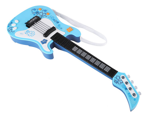Bajo Multifuncional Para Niños Blue Guitar, Musical Infantil