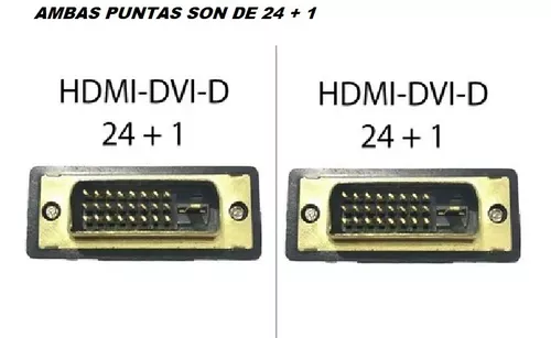 Cable DVI a HDMI Enmallado 1.5 Metros 24 + 1 Pines Enmallado