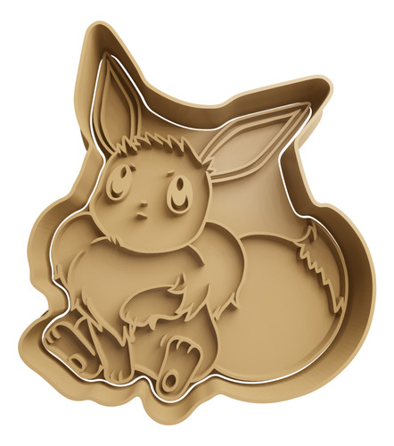  Cortador De Galletas Eevee Sentadito 5cm