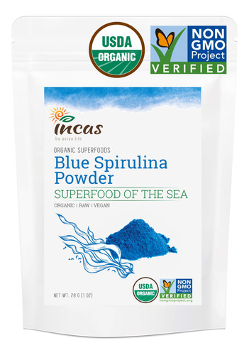 Incas Usda - Extracto De Ficocianina En Polvo De Espirulina.