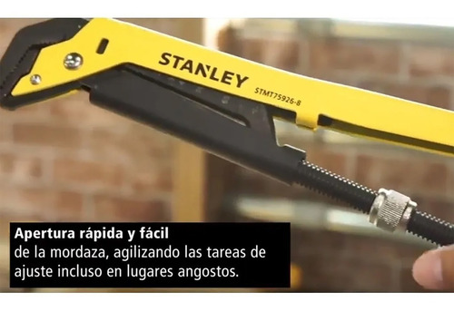 Imagen 6 de 10 de Llaves De Caño Tipo Sueco Stanley 3 Pz Juego 1¨ 1 1/2¨ Y 2¨
