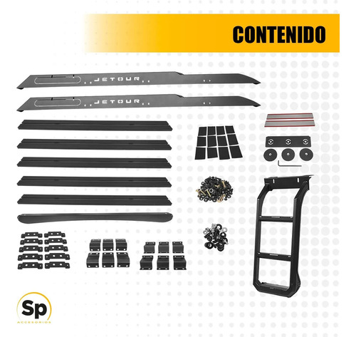 Rack Portaequipaje Con Escalera Lateral Jetour T2 2024+
