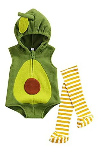 Disfraz De Aguacate Y Piña Para Bebé - Conjunto De 2 Piezas