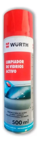 Limpiador Activo De Vidrios Wurth 500ml