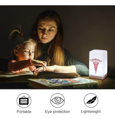 Enfermera Lámpara De Escritorio Pequeña Portátil Lámpara De