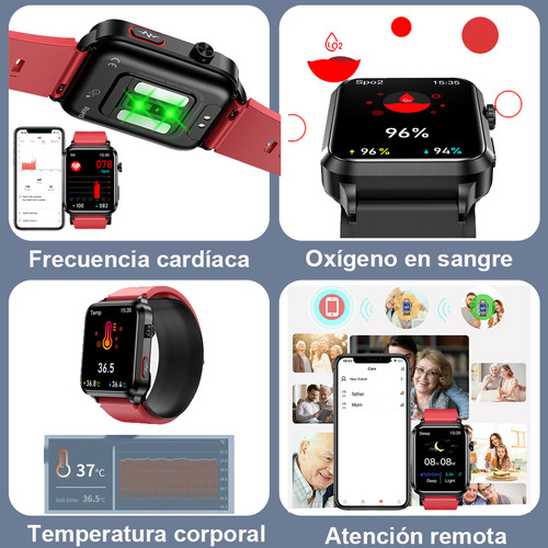 Ssb Smart Watch Mujer Hombre Glucosa En Sangre Ácido Úrico