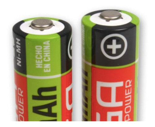 Pila Noga Recargable NP-AAM 2.7B Cilíndrica - pack de 2 unidades