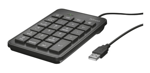 Imagen 2 de 4 de Teclado Numérico Ultradelgado Trust Xalas Usb Pc, Laptop
