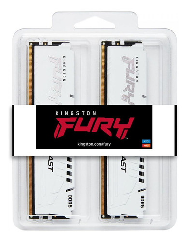 Memória Ddr5 Kingston Fury Beast, 32gb (2x16gb), 6400mhz