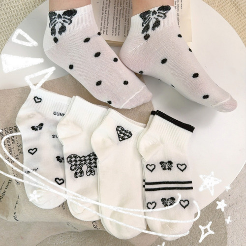 5 Pares De Calcetines Para Primavera/verano, Calcetines Sox