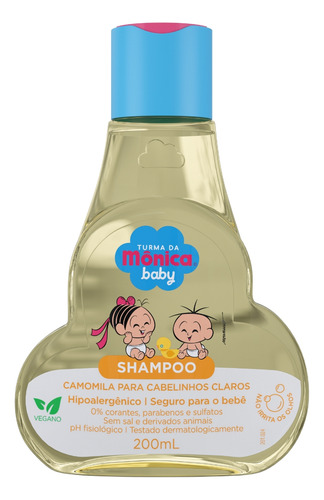 Shampoo Turma Da Mônica Baby Cabelos Claros 200ml