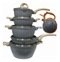 Comprar Set De Ollas Suprema De Granito Con Tetera Silbadora 10 Pcs