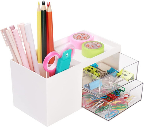Imagen 1 de 8 de Organizador Colores Plumones Escritorio Porta Lapices Plumas