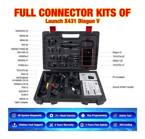 Escaner Multimarca Profesional Elite Launch X431 Diagun V