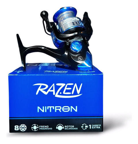 Reel Nitron 7000 8bb Potencia, Arrastre 10kg, Carrete Extra