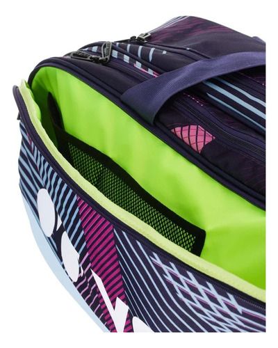 Yonex Pro Tournament Bag Lila 6 Raquetas Color Lila Turquesa