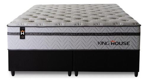 Cama Box C/ Bali Relax Cinza King 193x203x71