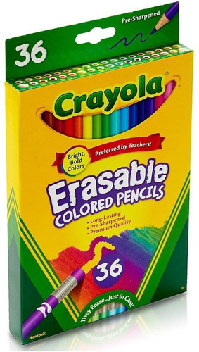Lápices De Colores Borrables, De Crayola, Variados