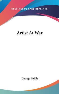 Libro Artist At War - Biddle, George