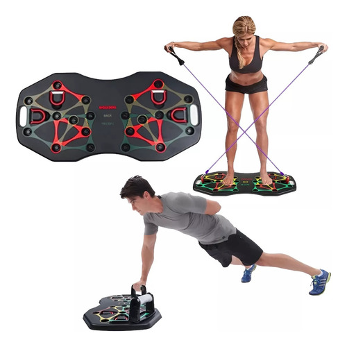 Tabla Multifunción Equipo Para Flexiones 27 Ejercicios En 1®