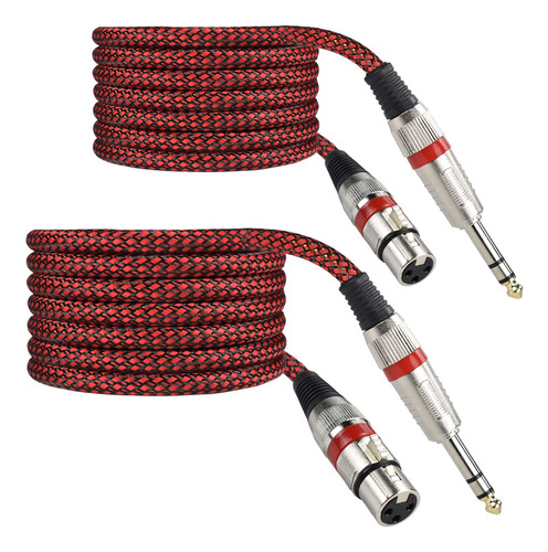 Mugteeve Adaptador De Cable Hembra Trs A Xlr De 1/4 Pulgadas